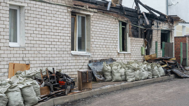Professional Fire Damage Removal technician working in North Fort Myers, FL